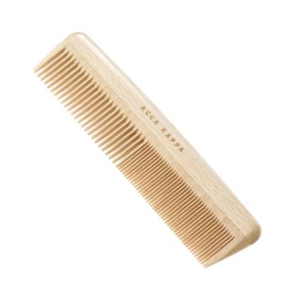 Acca Kappa Beech Wood Comb – Fine Coarse Teeth